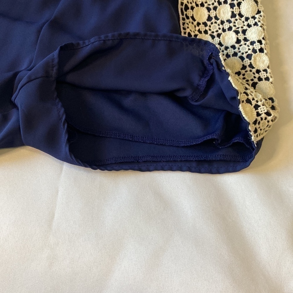 NAVY BLUE SHORTS WITH CROCHET ✨✨✨ - Picture 5 of 5